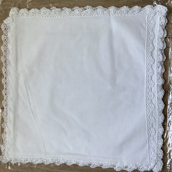 New cotton handmade crochet lace handkerchief hankie - Picture 8 of 8
